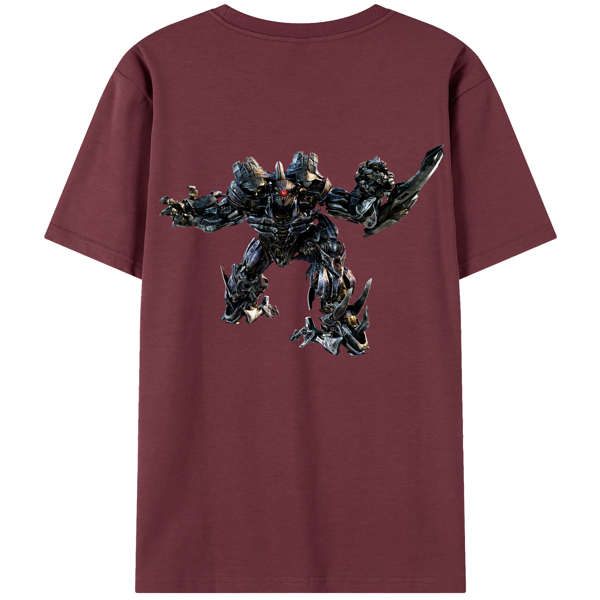 （画像用） Transformers トランスフォーマー 綿100％半袖Tシャツ（背面プリント）
